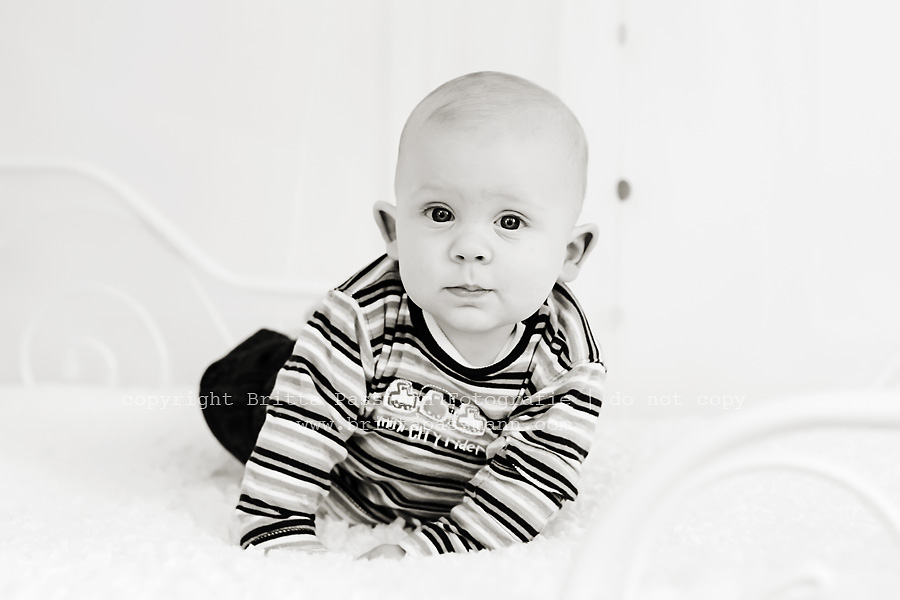 Babyfotos zu Weihnachten | Bastian | 4 Monate