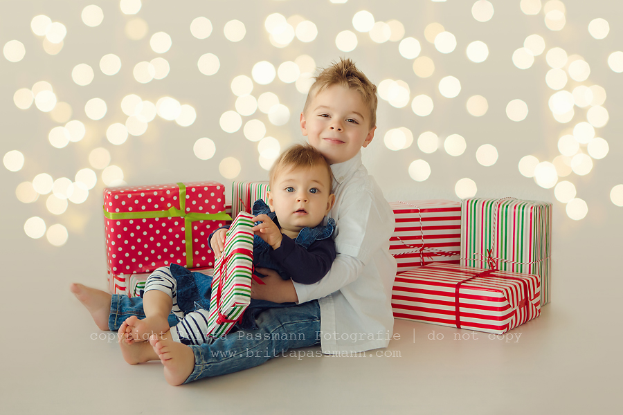 Kinderfotos zu Weihnachten | Fenja und Niklas