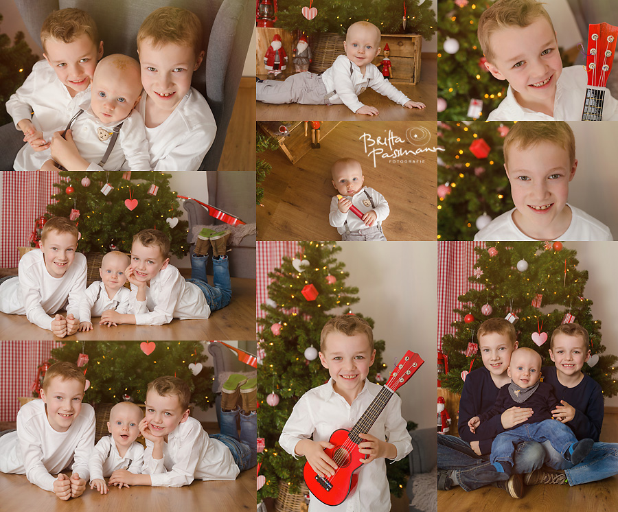 Kinderfotos Babyfotos im Fotostudio in Dortmund Weihnachten