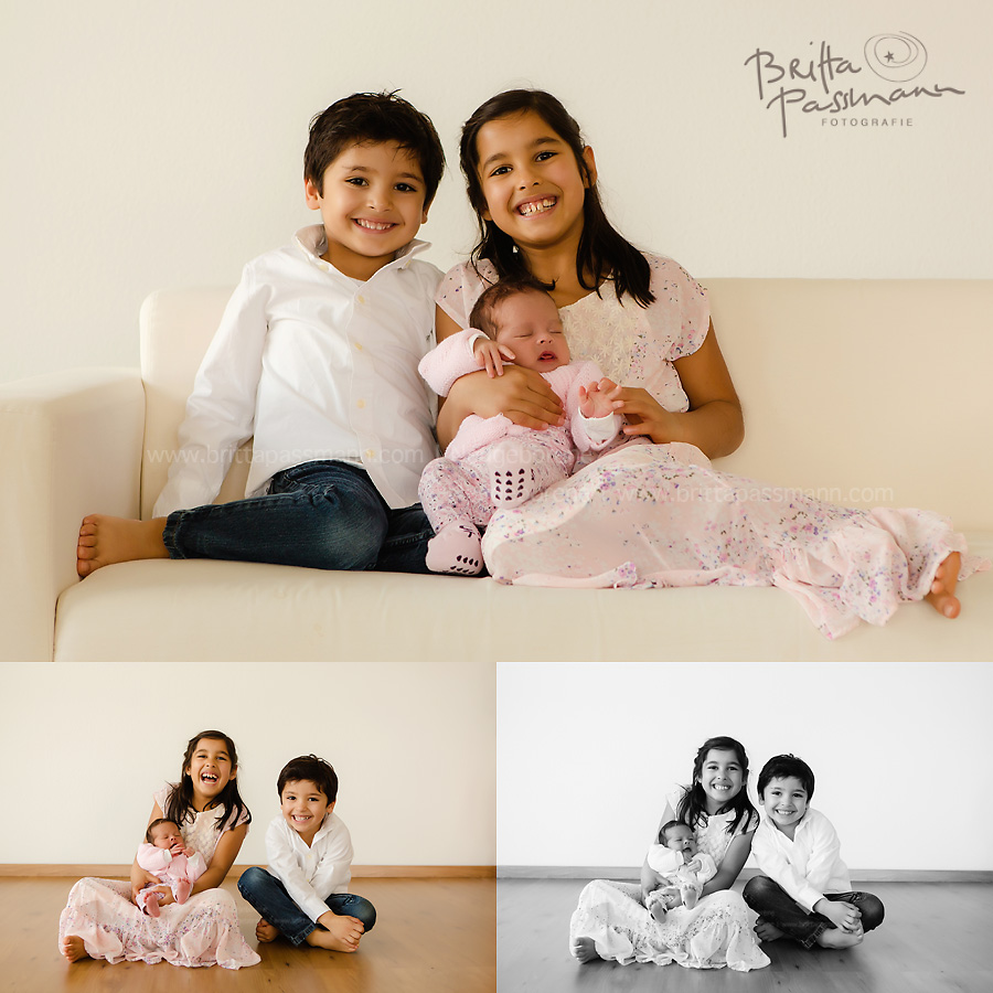 Geschwisterfotos im Fotostudio in Dortmund