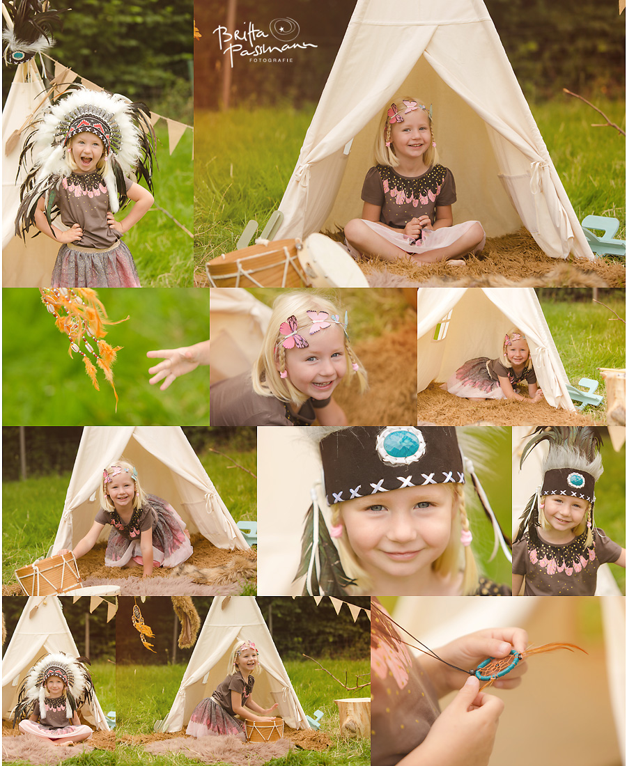 Kinderfotos Kinderfotografie Bochum Indianerfotoshooting