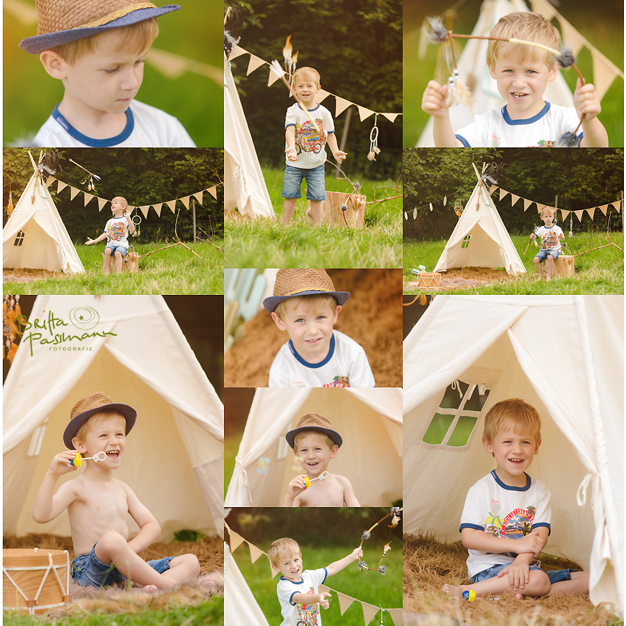 Kinderfotos Kinderfotografie NRW Indianerfotoshooting