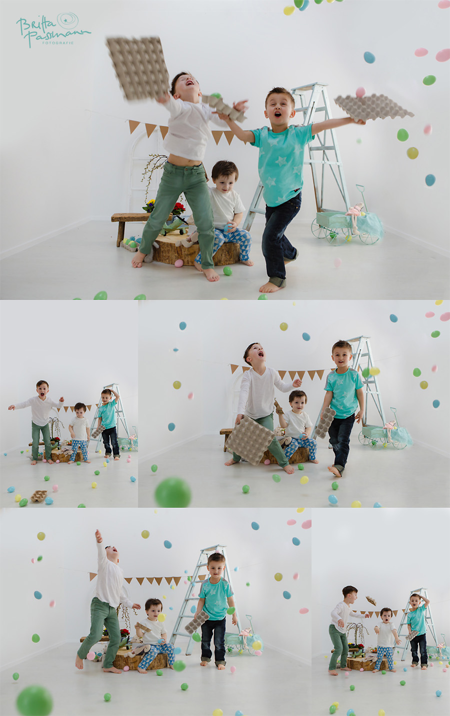 Frohe Ostern Kinderfotos Dortmund Fotoshooting wilde Ostern