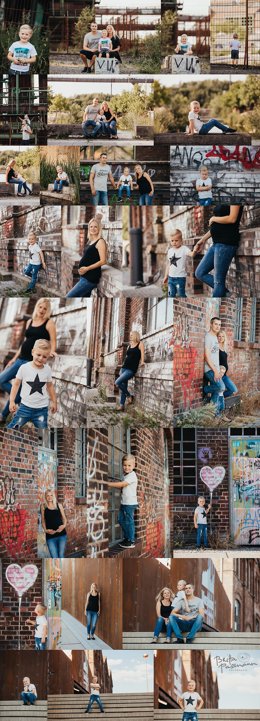 Industriekultur Sommer Fotoshooting Dortmund Familienfotos Kinderfotos Fotostudio Britta Passmann Fotografie