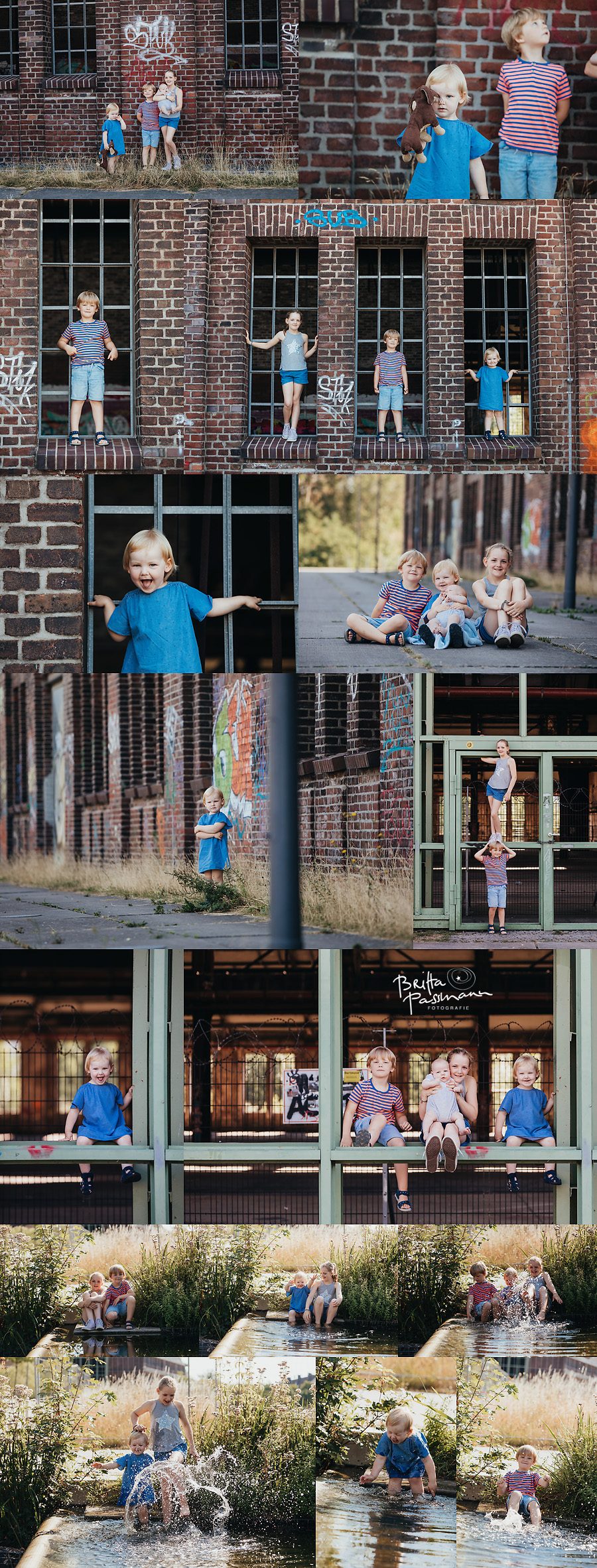 Industriekultur Sommer Fotoshooting Dortmund Familienfotos Kinderfotos Fotostudio Britta Passmann Fotografie
