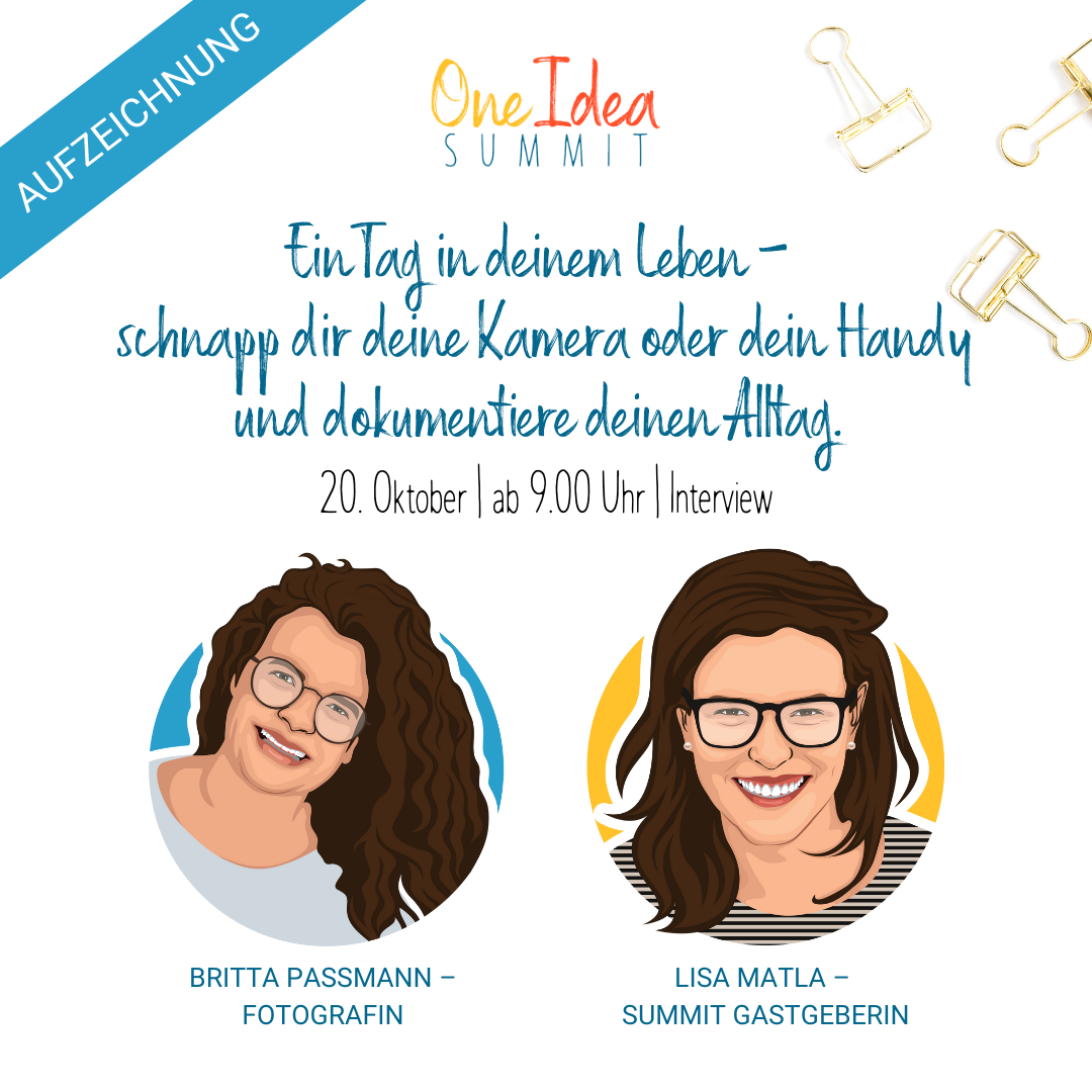 one idea summit Lisa Matla Britta Passmann 